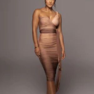 COPY - JLUXLABEL Edge of Romance Dress - Brown (Size M)